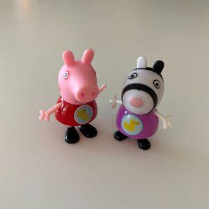 "BEST FRIEND" Set PEPPA PIG & ZOE ZEBRA Figures for Ages 3+ Years